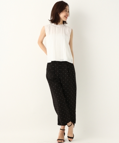 A part by（アパートバイ）の「CハシゴレースNSブラウス 796023（シャツ/ブラウス・レディース・ホワイト/ブラック/ブラウン・FREE）」の4枚目の写真