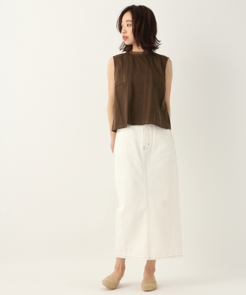 A part by（アパートバイ）の「CハシゴレースNSブラウス 796023（シャツ/ブラウス・レディース・ホワイト/ブラック/ブラウン・FREE）」の6枚目の写真