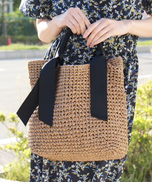 Passage Mignon Flaneur パサージュミニョンフラヌール の リボンハンドル ペーパーバッグ トートバッグ Wear