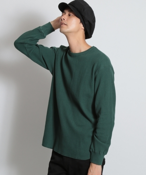 niko and...（ニコアンド）の「ランダムワッフルプルオーバー（Tシャツ/カットソー・メンズ・パープル/ネイビー/オフホワイト/グリーン・MEDIUM/LARGE）」の6枚目の写真