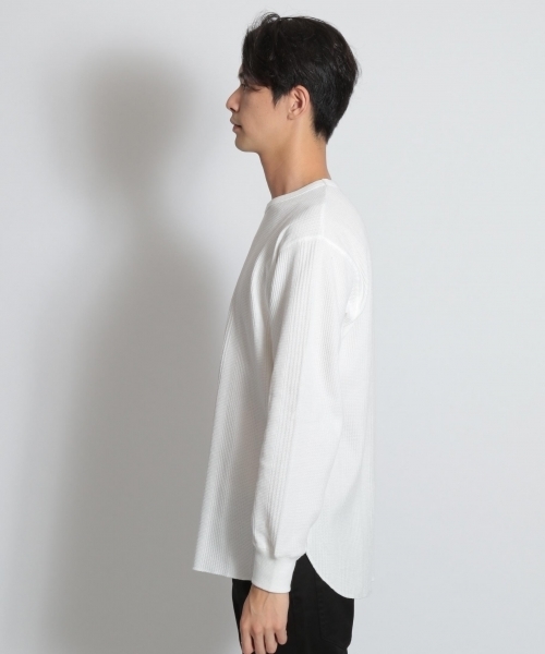 niko and...（ニコアンド）の「ランダムワッフルプルオーバー（Tシャツ/カットソー・メンズ・パープル/ネイビー/オフホワイト/グリーン・MEDIUM/LARGE）」の11枚目の写真