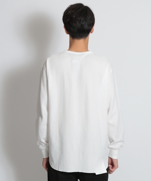 niko and...（ニコアンド）の「ランダムワッフルプルオーバー（Tシャツ/カットソー・メンズ・パープル/ネイビー/オフホワイト/グリーン・MEDIUM/LARGE）」の12枚目の写真