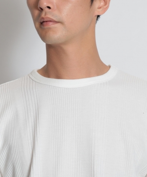 niko and...（ニコアンド）の「ランダムワッフルプルオーバー（Tシャツ/カットソー・メンズ・パープル/ネイビー/オフホワイト/グリーン・MEDIUM/LARGE）」の13枚目の写真