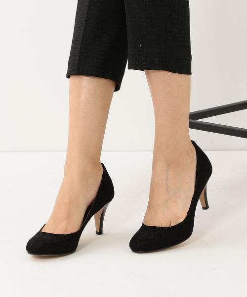 THE STATION STORE（ザ ステーション ストア）の「＜closet story＞ レース ラウンドトゥ パンプス70（パンプス・レディース・ブラック・24.5cm/24cm/23.5cm/23cm）」の4枚目の写真