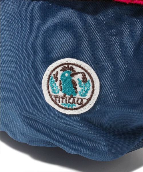 チチカカ(チチカカ)の「ペルーテープバイカラーボディーバッグ(ボディバッグ/ウエストポーチ・レディース・ブルー/オレンジ/ブラック・FREE)」の9枚目の写真