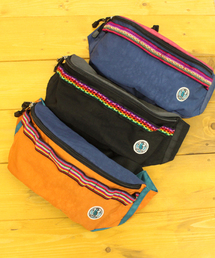 チチカカ | ペルーテープバイカラーボディーバッグ(ボディバッグ/ウエストポーチ)