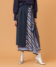 UNITED TOKYO | スカーフ柄レイヤードスカート(スカート)