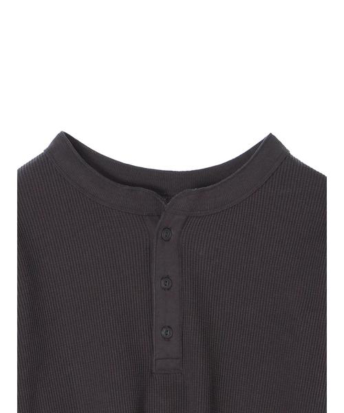 AMERICAN HOLIC（アメリカンホリック）の「2WAYヘンリーネックワッフルプルオーバー（Tシャツ/カットソー・レディース・オフホワイト/チャコールグレー/ベージュ系その他2・M/L）」の15枚目の写真