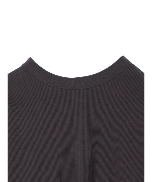 AMERICAN HOLIC（アメリカンホリック）の「2WAYヘンリーネックワッフルプルオーバー（Tシャツ/カットソー・レディース・オフホワイト/チャコールグレー/ベージュ系その他2・M/L）」の12枚目の写真