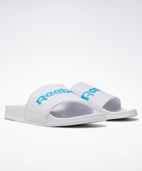 Reebok（リーボック）の「クラシック スライド（サンダル・メンズ・ホワイト×ブラック/イエロー/ピンク/ブラック×ホワイト/グレー/ホワイト×ブルー/ブラック系その他/ホワイト×レッド/ホワイト系その他/エメラルド/ブラック/ライトブルー/ネイビー/レッド/ホワイト×ネイビー/ブルー/ダークグレー/ホワイト/ライトグレー/ブルー系その他/ブラック系その他2/ネイビー×ホワイト/ベージュ・28.0cm/29.0cm/27.0cm/23.0cm/26.0cm/30.0cm/24.0cm/25.0cm）」の3枚目の写真