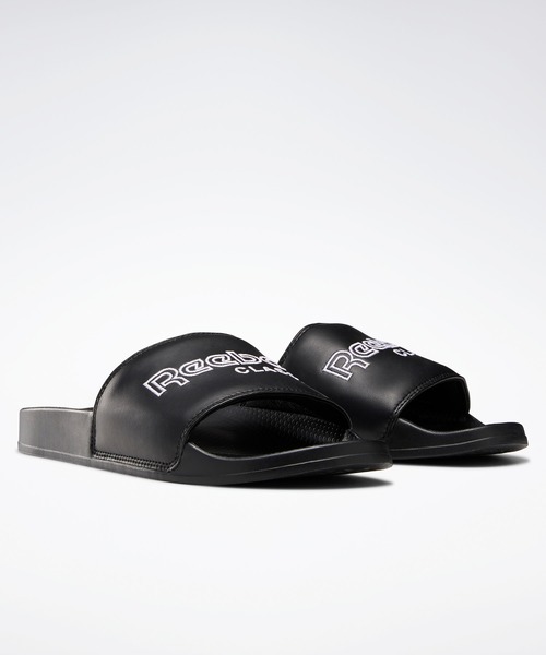 Reebok（リーボック）の「クラシック スライド（サンダル・メンズ・ホワイト×ブラック/イエロー/ピンク/ブラック×ホワイト/グレー/ホワイト×ブルー/ブラック系その他/ホワイト×レッド/ホワイト系その他/エメラルド/ブラック/ライトブルー/ネイビー/レッド/ホワイト×ネイビー/ブルー/ダークグレー/ホワイト/ライトグレー/ブルー系その他/ブラック系その他2/ネイビー×ホワイト/ベージュ・28.0cm/29.0cm/27.0cm/23.0cm/26.0cm/30.0cm/24.0cm/25.0cm）」の8枚目の写真