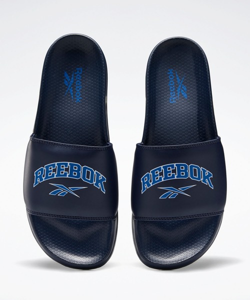 Reebok（リーボック）の「クラシック スライド（サンダル・メンズ・ホワイト×ブラック/イエロー/ピンク/ブラック×ホワイト/グレー/ホワイト×ブルー/ブラック系その他/ホワイト×レッド/ホワイト系その他/エメラルド/ブラック/ライトブルー/ネイビー/レッド/ホワイト×ネイビー/ブルー/ダークグレー/ホワイト/ライトグレー/ブルー系その他/ブラック系その他2/ネイビー×ホワイト/ベージュ・28.0cm/29.0cm/27.0cm/23.0cm/26.0cm/30.0cm/24.0cm/25.0cm）」の20枚目の写真