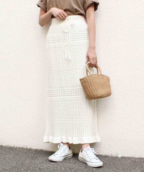 MODE ROBE（モードローブ）の「ペーパーかごバッグ（かごバッグ・レディース・ブラウン/アイボリー・FREE）」の8枚目の写真