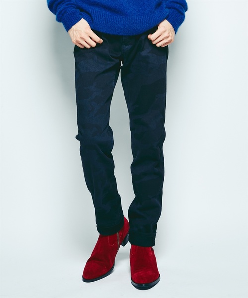 HYSTERIC GLAMOUR（ヒステリックグラマー）の「WOODLAND CAMO総柄 ストレッチチノスリムパンツ（チノパンツ・メンズ・グリーン系カモフラージュ/ブラック系その他・28inch/29inch/30inch/31inch/32inch/34inch）」の2枚目の写真