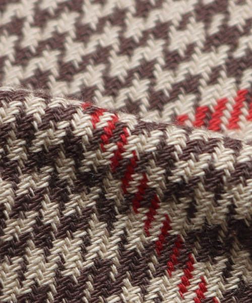 GITMAN VINTAGE(ギットマン ヴィンテージ)の「GITMAN VINTAGE/ギットマンヴィンテージ COTTON HOUNDSTOOTH TWEED SHIRT(シャツ/ブラウス・メンズ・ブラウン/ネイビー・M/L)」の9枚目の写真