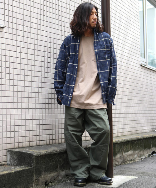 GITMAN VINTAGE(ギットマン ヴィンテージ)の「GITMAN VINTAGE/ギットマンヴィンテージ COTTON HOUNDSTOOTH TWEED SHIRT(シャツ/ブラウス・メンズ・ブラウン/ネイビー・M/L)」の20枚目の写真