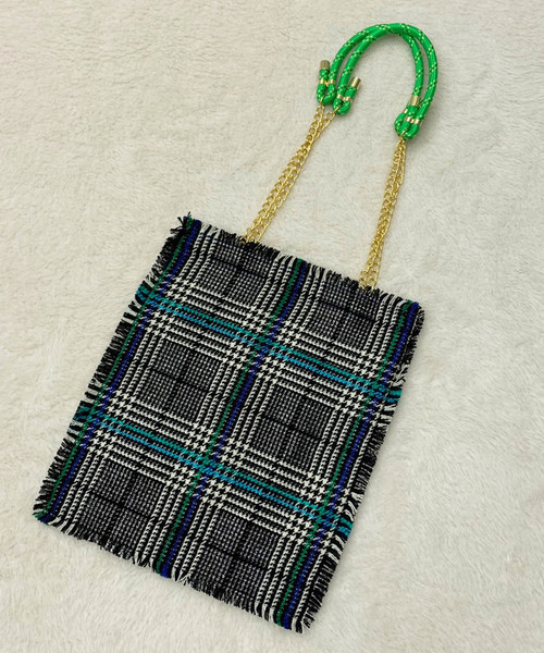 MUVEIL(ミュベール)の「【MUVEIL(ミュベール)】フィルムチェックトートバッグ MA93EBG003(トートバッグ・レディース・ブラック/ブラウン・FREE)」の11枚目の写真