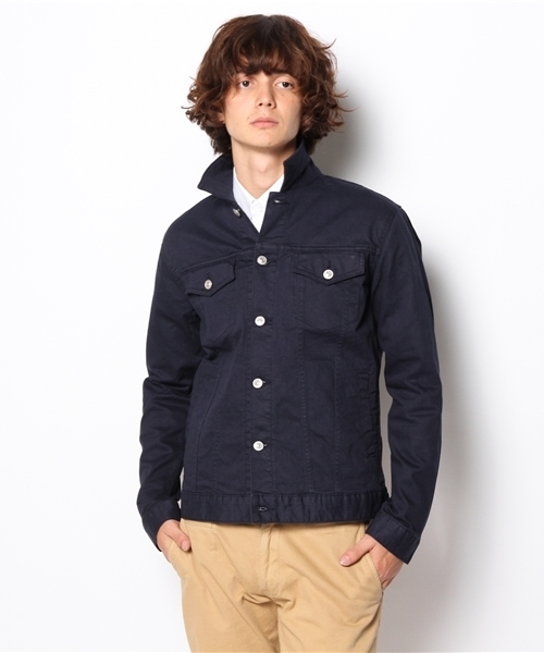 WEGO（ウィゴー）の「WEGO/カラーGジャン（デニムジャケット・メンズ・ブラック/ネイビー/ワイン・MEDIUM/LARGE）」の14枚目の写真