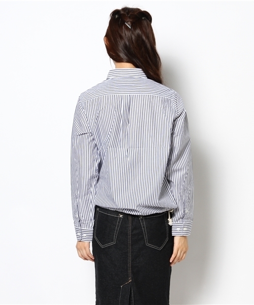 BEAMS BOY（ビームスボーイ）の「◎BEAMS BOY / サイドスリット ドローコード シャツ（シャツ/ブラウス・レディース・ワイン/インディゴブルー/ネイビー・ONE SIZE）」の8枚目の写真