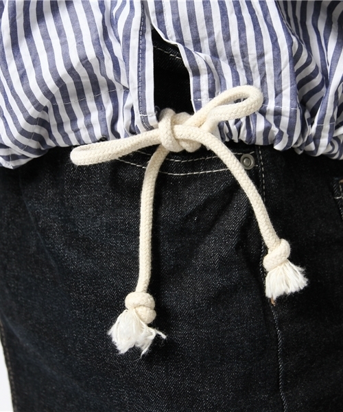 BEAMS BOY（ビームスボーイ）の「◎BEAMS BOY / サイドスリット ドローコード シャツ（シャツ/ブラウス・レディース・ワイン/インディゴブルー/ネイビー・ONE SIZE）」の11枚目の写真