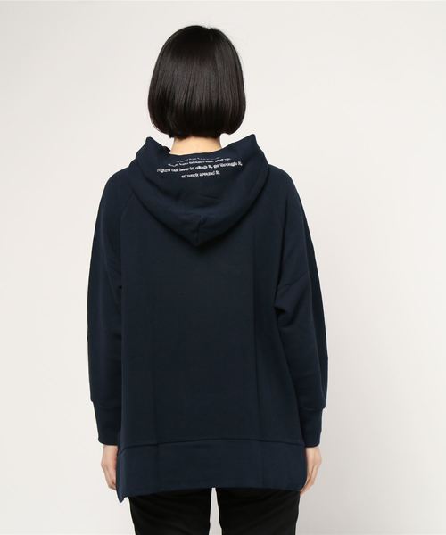 PUAL CE CIN（ピュアルセシン）の「【WEARISTA yukiさん着用】裏毛パーカープルオーバー（Tシャツ/カットソー・レディース・ホワイト/ネイビー/サックスブルー/ピンク/オートミール・FREE）」の7枚目の写真