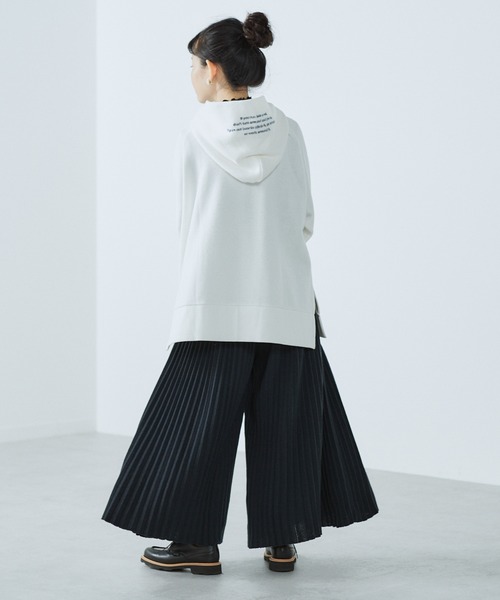 PUAL CE CIN（ピュアルセシン）の「【WEARISTA yukiさん着用】裏毛パーカープルオーバー（Tシャツ/カットソー・レディース・ホワイト/ネイビー/サックスブルー/ピンク/オートミール・FREE）」の3枚目の写真