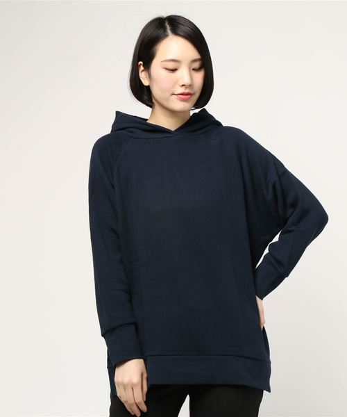 PUAL CE CIN（ピュアルセシン）の「【WEARISTA yukiさん着用】裏毛パーカープルオーバー（Tシャツ/カットソー・レディース・ホワイト/ネイビー/サックスブルー/ピンク/オートミール・FREE）」の15枚目の写真