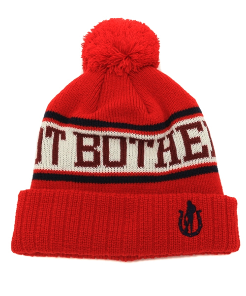 JOEY HYSTERIC（ジョーイヒステリック）の「DO NOT BOTHER ボンキャップ（ニットキャップ/ビーニー・キッズ・グリーン/ネイビー/レッド・FREE）」の3枚目の写真