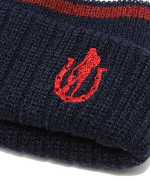 JOEY HYSTERIC（ジョーイヒステリック）の「DO NOT BOTHER ボンキャップ（ニットキャップ/ビーニー・キッズ・グリーン/ネイビー/レッド・FREE）」の6枚目の写真