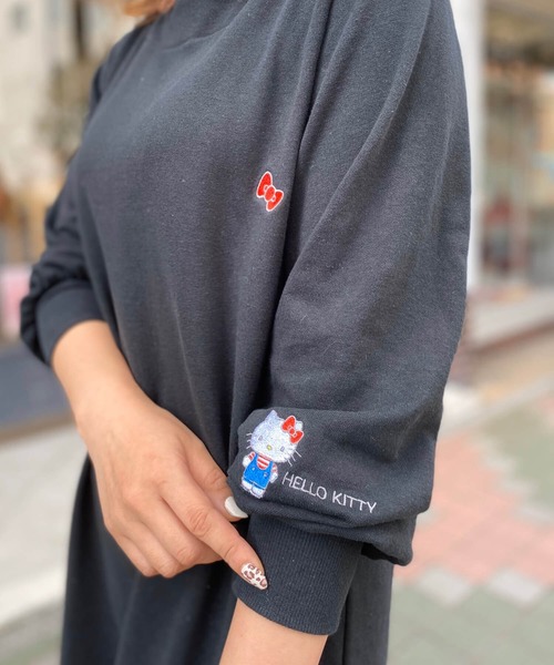 Hello ワンピース Kitty Kitty 裏毛ワンピース ワンピース ハローキティコラボ ハローキティコラボ のファッション