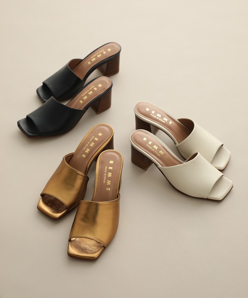 REMME(レメ)の「【REMME】ミュールサンダル(サンダル・レディース・ネイビー/ゴールド/ホワイト・24.0cm/24.5cm/23.5cm/23.0cm)」の17枚目の写真