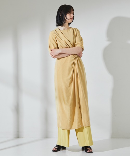 UNITED TOKYO（ユナイテッドトウキョウ）の「ツイストアイラインワンピース（ワンピース・レディース・ブラック/イエロー/ブルー・1/2）」の13枚目の写真