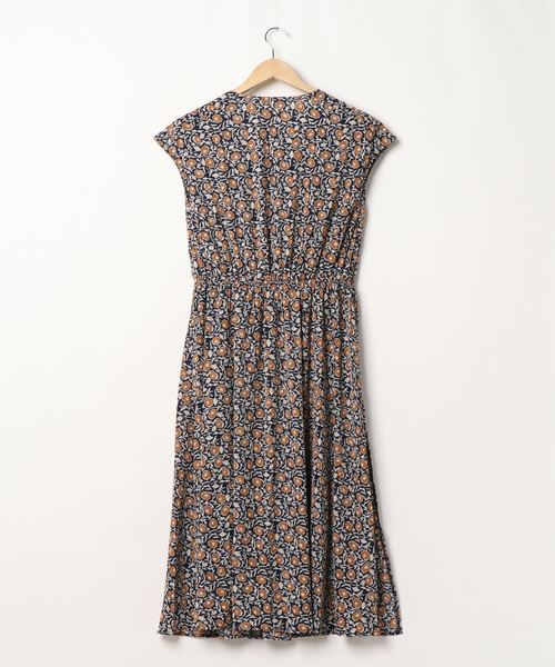 Bou Jeloud（ブージュルード）の「サイドプリーツ花柄ワンピース（ワンピース・レディース・ネイビー/グリーン・38）」の21枚目の写真