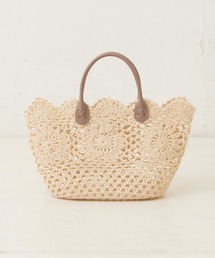 one after another NICE CLAUP | 花かぎ針バッグ(トートバッグ)