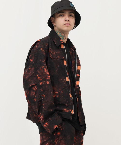 MYne マイン / dyed nylon jacket タイダイ染めビッグシルエット