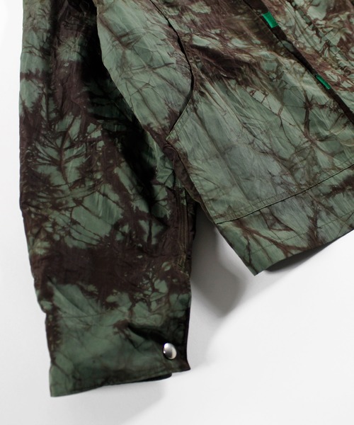 MYne(マイン)の「MYne マイン / dyed nylon jacket タイダイ染めビッグシルエットナイロンジャケット / G04JK111(ブルゾン・メンズ・レッド/グリーン・MEDIUM)」の9枚目の写真