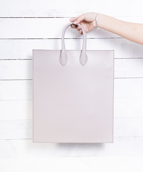 SOLPRESA（ソルプレーサ）の「/SOLPRESA/SQUARE FLAT TOTE（トートバッグ・レディース・ブラック/グレイッシュベージュ/ブラウン・FREE）」の3枚目の写真