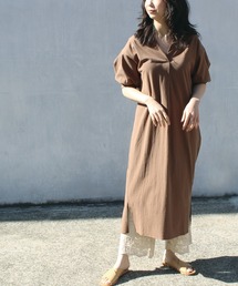 リネン 大きいサイズ に該当するワンピース コットン ファッション通販 Zozotown