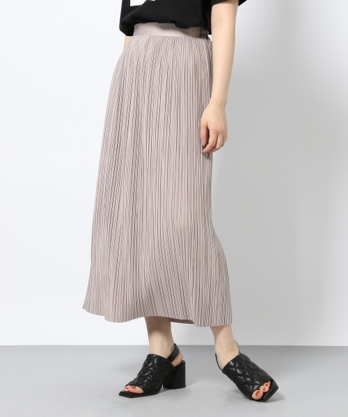 PAGEBOY(ページボーイ)の「マイクロプリーツカットスカート(スカート・レディース・ブラック/カーキ/グレイッシュベージュ・FREE)」の3枚目の写真