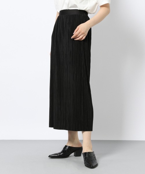 PAGEBOY(ページボーイ)の「マイクロプリーツカットスカート(スカート・レディース・ブラック/カーキ/グレイッシュベージュ・FREE)」の2枚目の写真