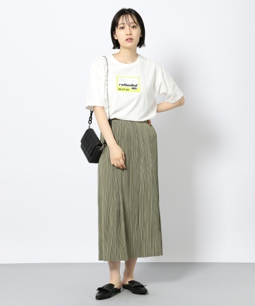 PAGEBOY(ページボーイ)の「マイクロプリーツカットスカート(スカート・レディース・ブラック/カーキ/グレイッシュベージュ・FREE)」の6枚目の写真