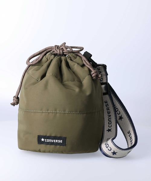 CONVERSE（コンバース）の「【CONVERSE】キルティングショルダー（ショルダーバッグ・レディース・ブラック/イエロー/カーキブラウン・ONE SIZE）」の2枚目の写真