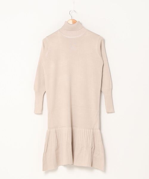 LUGG NAGG(ラグナグ)の「タートルネックティアードニットワンピース(ワンピース・レディース・ベージュ/ブラック/ピンク/ブラウン/ホワイト・MEDIUM/LARGE/X-LARGE)」の9枚目の写真