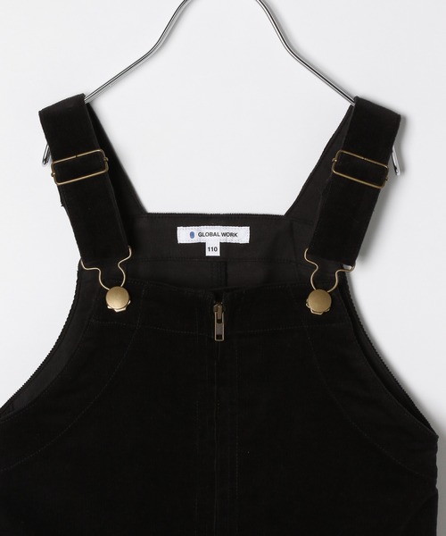 GLOBAL WORK（グローバルワーク）の「【キッズ】コーデュロイオーバーオール/885359（サロペット/オーバーオール・キッズ・ブラック・110cm/100cm/120cm/130cm/140cm）」の2枚目の写真