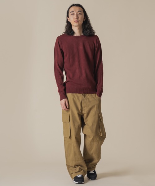 【 Healthknit / ヘルスニット 】アクリル クルーネック ニット セーター 8323 SIP･･（ニット/セーター）｜Healthknit（ヘルスニット） dadidaworld.com