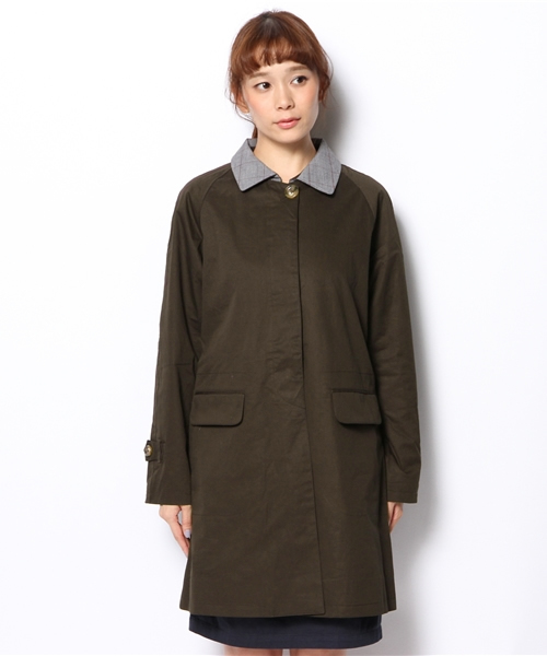 Kastane（カスタネ）の「【Kastane】取外しステンカラーコート（ステンカラーコート・レディース・ベージュ/ネイビー/ダークブラウン・FREE）」の7枚目の写真