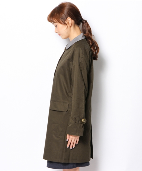 Kastane（カスタネ）の「【Kastane】取外しステンカラーコート（ステンカラーコート・レディース・ベージュ/ネイビー/ダークブラウン・FREE）」の8枚目の写真