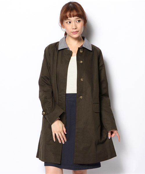 Kastane（カスタネ）の「【Kastane】取外しステンカラーコート（ステンカラーコート・レディース・ベージュ/ネイビー/ダークブラウン・FREE）」の10枚目の写真