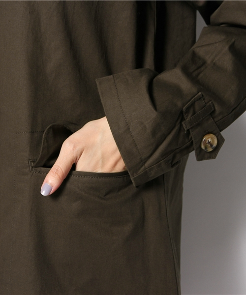 Kastane（カスタネ）の「【Kastane】取外しステンカラーコート（ステンカラーコート・レディース・ベージュ/ネイビー/ダークブラウン・FREE）」の16枚目の写真