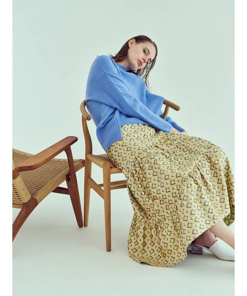 新品 ELENDEEK エレンディーク テープジャガードスカート 定価3万 MULTI JACQUARD SK | ELENDEEK/エレンディーク